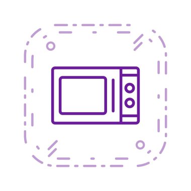 İllüstrasyon Mikrodalga Fırın Simgesi