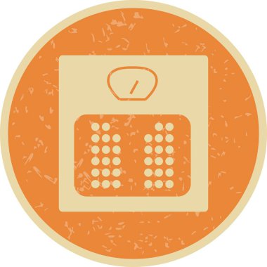 İllüstrasyon Ağırlık Makinesi Simgesi