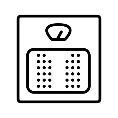 İllüstrasyon Ağırlık Makinesi Simgesi