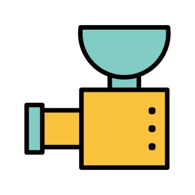 İllüstrasyon Kıyma Makinesi Simgesi