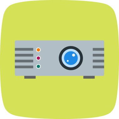 İllüstrasyon Projektör Simgesi