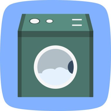 İllüstrasyon Çamaşır Makinesi Simgesi