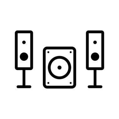 İllüstrasyon Müzik Sistemi Simgesi