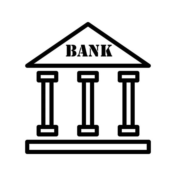 Pictogram voor illustratie Bank — Stockfoto