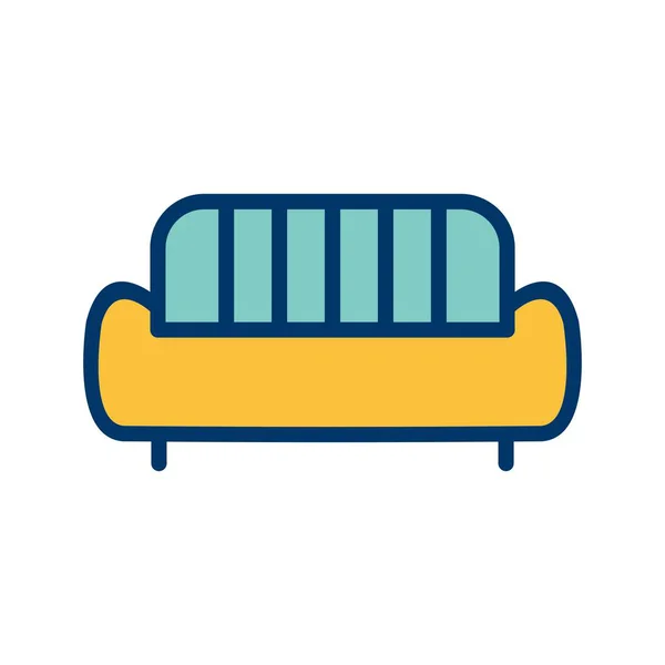 Ilustracja ikona sofa — Zdjęcie stockowe