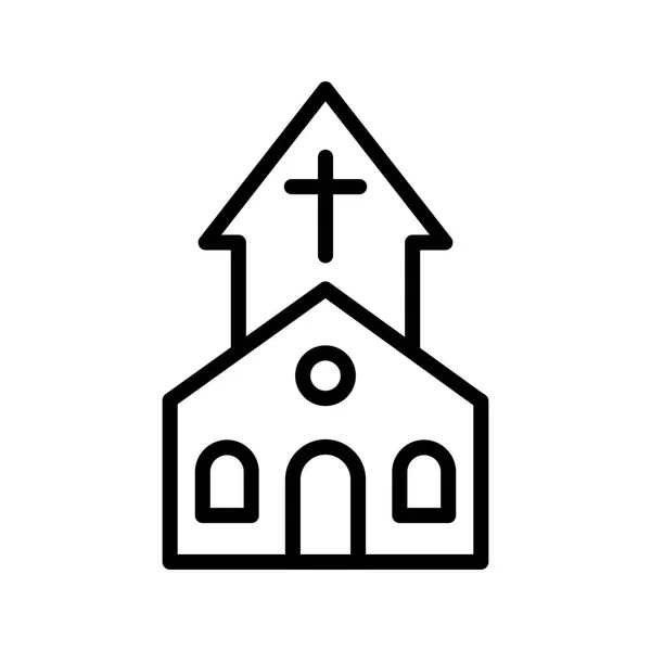 Illustratie kerk pictogram — Stockfoto