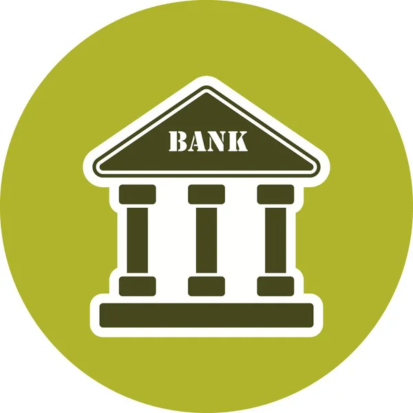 Icono del Banco Ilustración — Foto de Stock