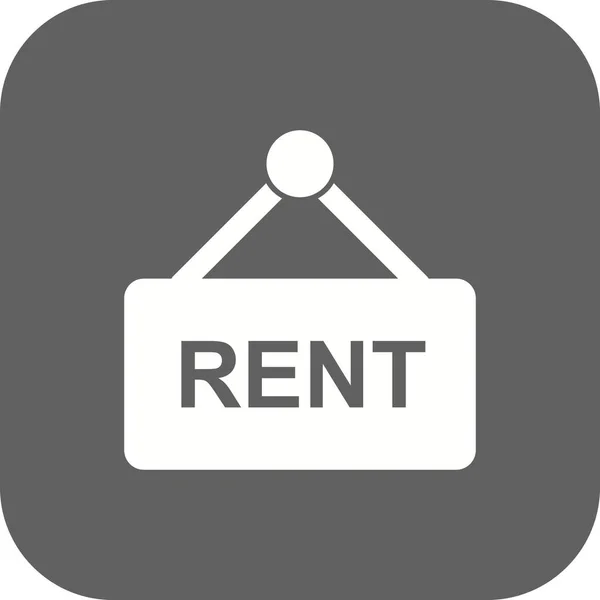 Illustration Rent  Icon — Stock Photo, Image