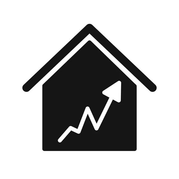 Illustration Graph House  Icon — Stock Photo, Image