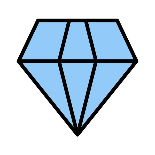 Vector diamant pictogram — Stockfoto