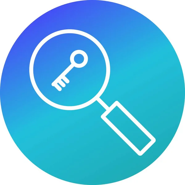 Vector Keyword Search Icon — Stock Photo, Image