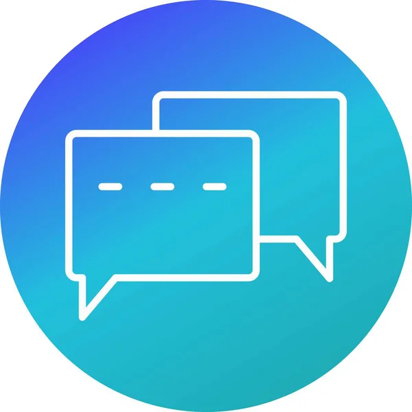 Vector Conversation Icon — Stock Photo, Image