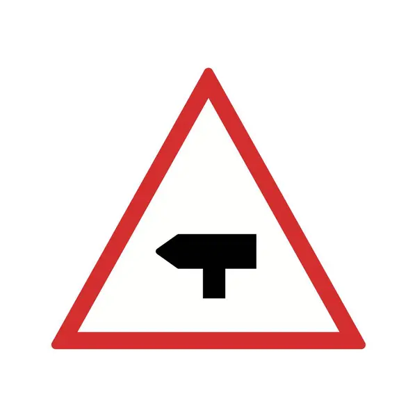 Ilustração Major cross road Ícone de sinal de estrada — Fotografia de Stock