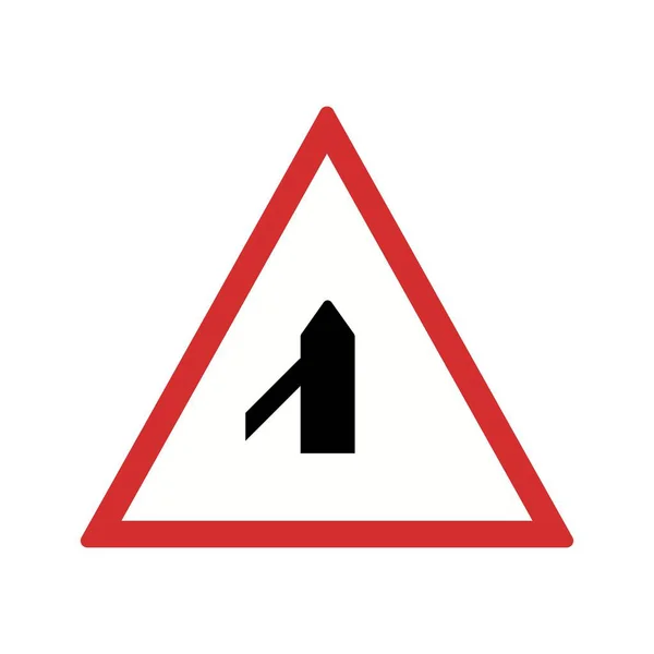 Illustratie minor cross weg van linker weg teken pictogram — Stockfoto