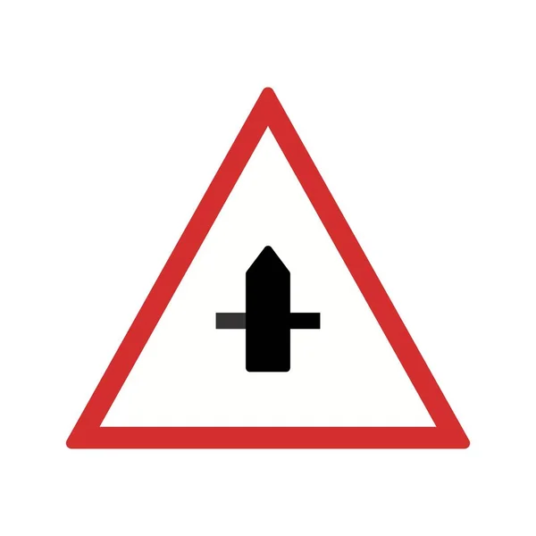Ilustração Menor Cross Road Sign Icon — Fotografia de Stock