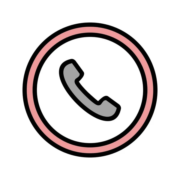 Ілюстрація Телефон дорожній знак іконка — стокове фото