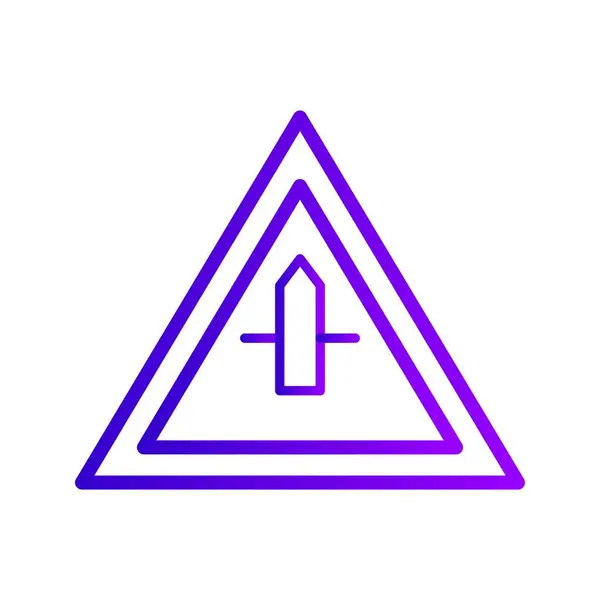 Abbildung kleines Querverkehrszeichen-Symbol — Stockfoto