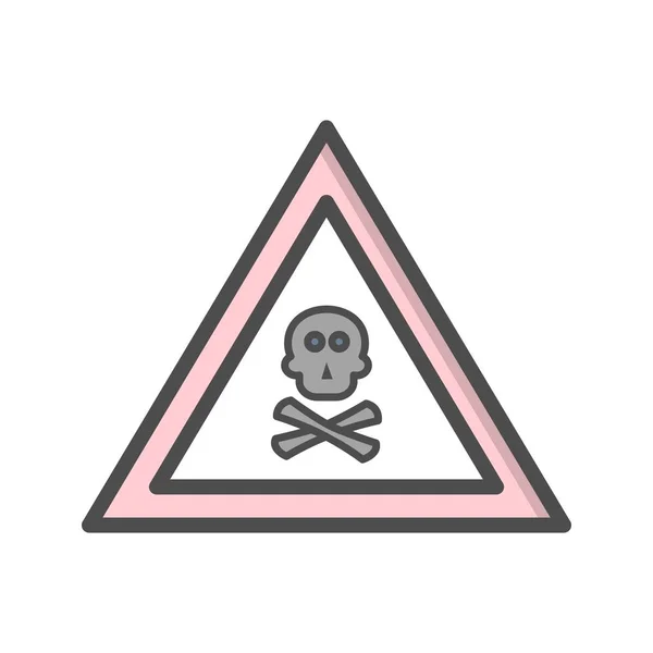 Illustratie Poison gas weg teken pictogram — Stockfoto