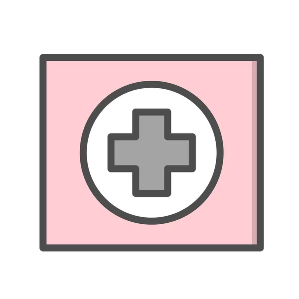 Illustration Krankenhaus Verkehrszeichensymbol — Stockfoto