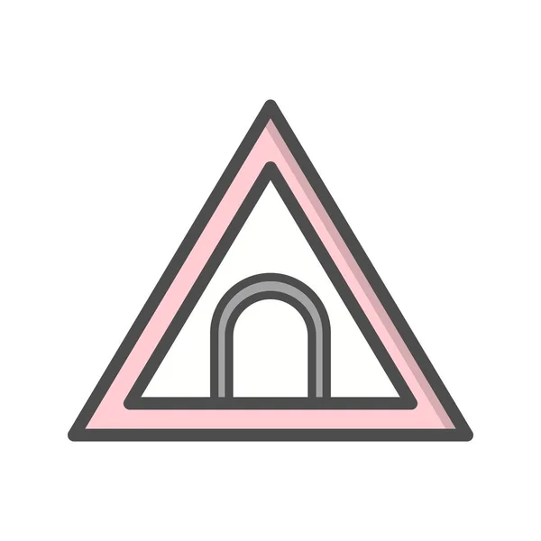 Ilustracja tunel droga znak ikona — Zdjęcie stockowe