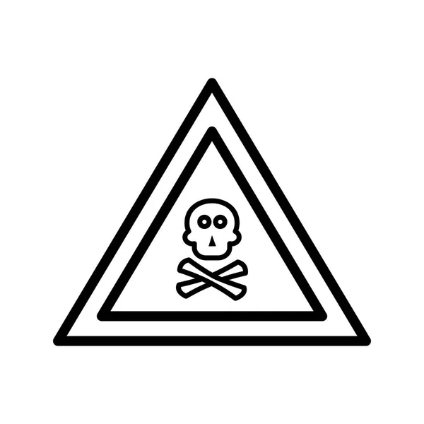 Illustratie Poison gas weg teken pictogram — Stockfoto