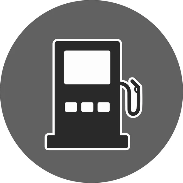 Illustration Tankstelle Verkehrszeichensymbol — Stockfoto