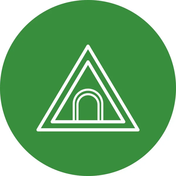 Illustration Tunnel Verkehrszeichensymbol — Stockfoto