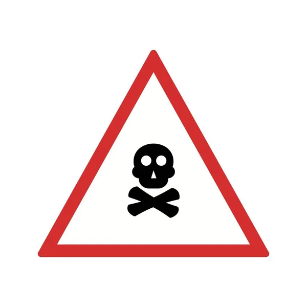 Ilustración Icono de señal de tráfico de gas venenoso — Foto de Stock