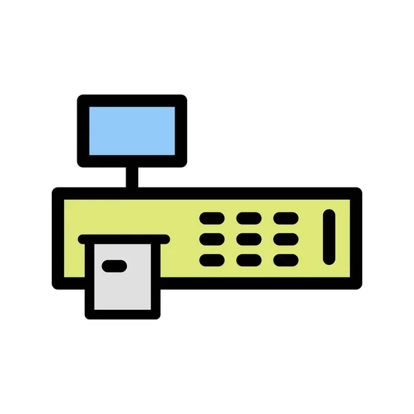 Illustration Rechnungsmaschine Symbol — Stockfoto