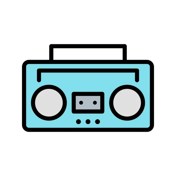 Illustratie audio tape pictogram — Stockfoto