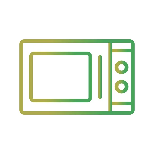 Ilustracja kuchenka mikrofalowa ikona — Zdjęcie stockowe
