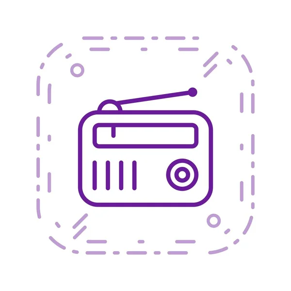 Illustration Radio  Icon — Stock Photo, Image