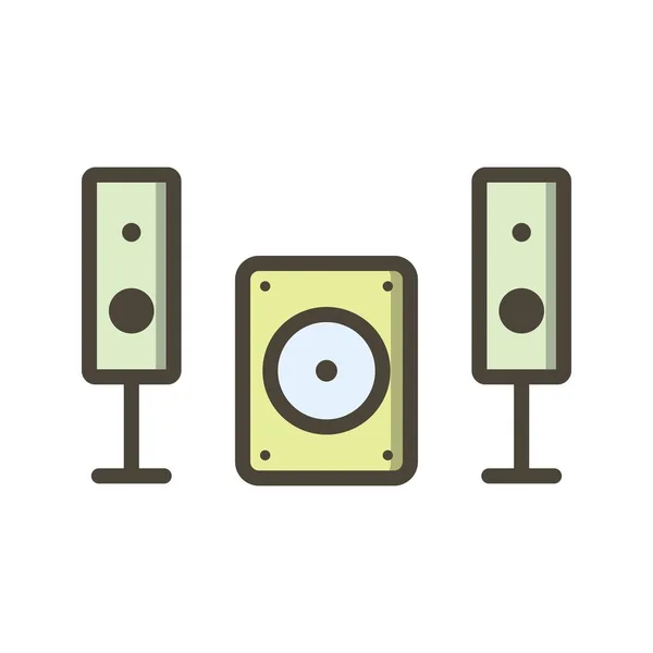 Illustration Music System Icon — Stock Photo, Image