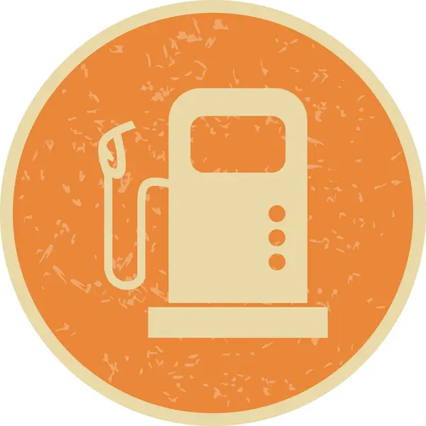 Ilustración Estación de Combustible Icono — Foto de Stock