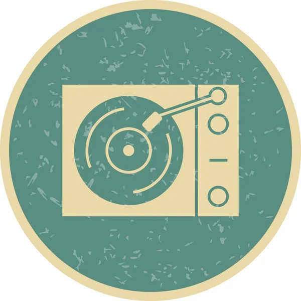 Illustration Vinyl player Icon — Stock Photo, Image