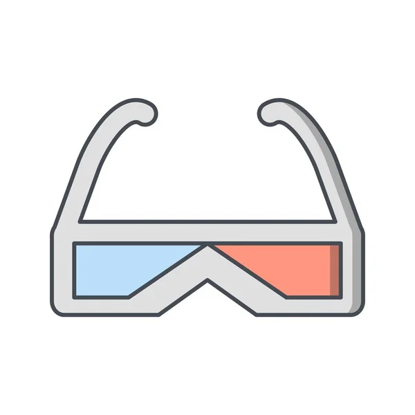 Ikon för illustration 3D-glasögon — Stockfoto