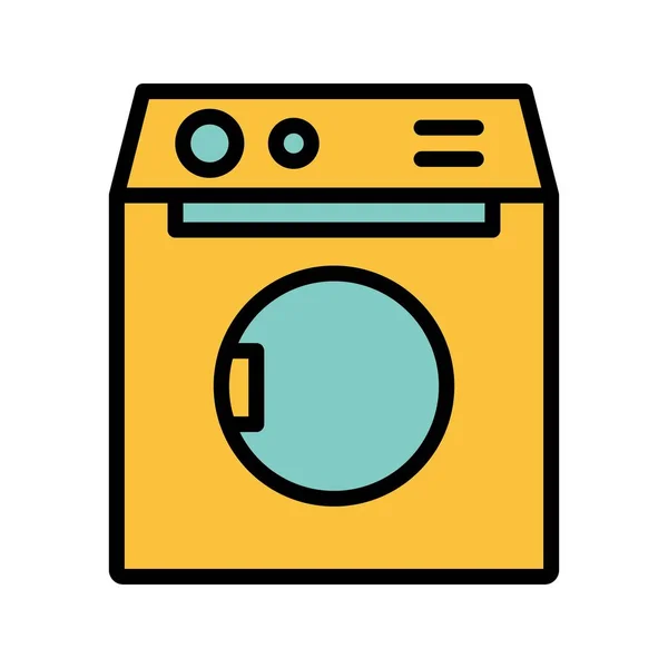 İllüstrasyon Çamaşır Makinesi Simgesi — Stok fotoğraf