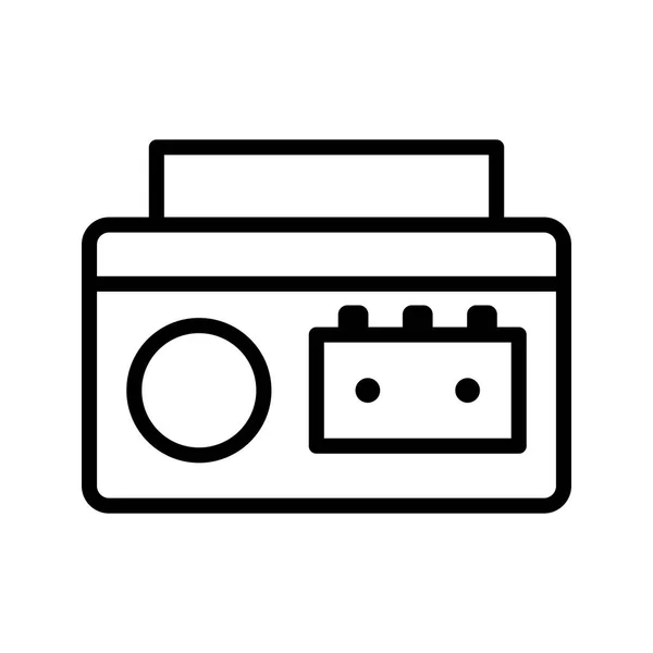 Ilustração Cassete Player Ícone — Fotografia de Stock