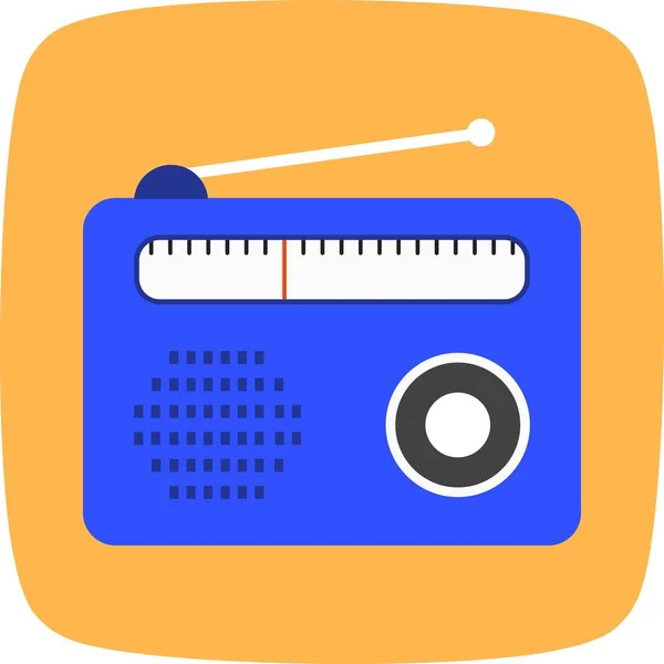 Radio ikon för illustration — Stockfoto