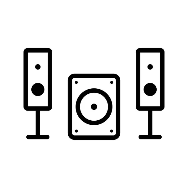 Icono del sistema de música de ilustración —  Fotos de Stock