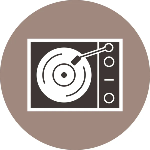 Illustration Vinyl player Icon — Stock Photo, Image