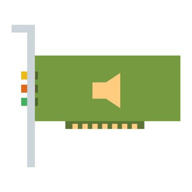 İllüstrasyon Ses Kartı Simgesi