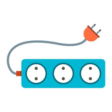 İllüstrasyon Extention Kablo Simgesi