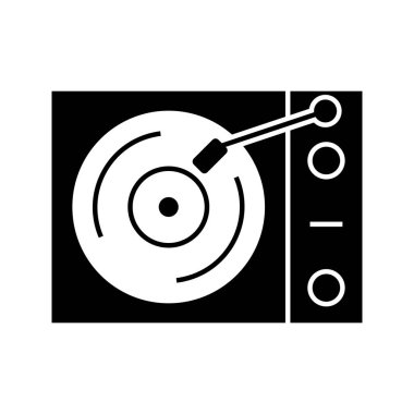  İllüstrasyon Vinil oyuncu Simgesi
