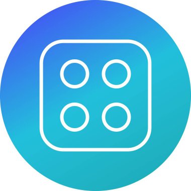 İllüstrasyon Dice Dört Simge