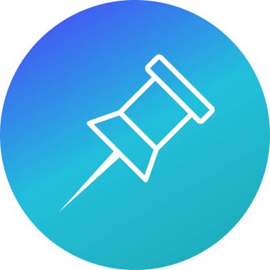 İllüstrasyon Bildirimi Pin Simgesi