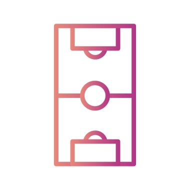 İllüstrasyon Futbol Sahası Simgesi