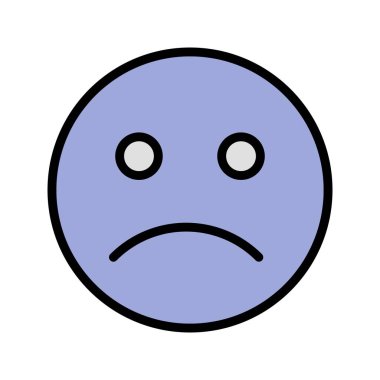 İllüstrasyon Üzgün İfade Simgesi