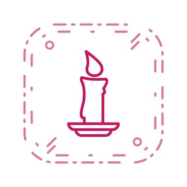 İllüstrasyon Mum Simgesi