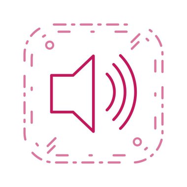 İllüstrasyon yüksek Hacim Lisi Simgesi